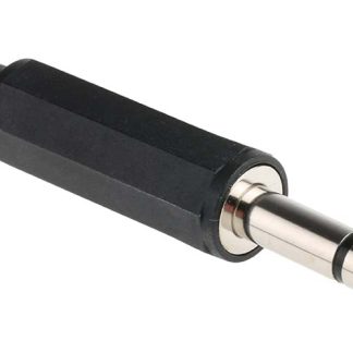 Connettore jack, 6.35 mm, Maschio, Nero, Montaggio su cavo