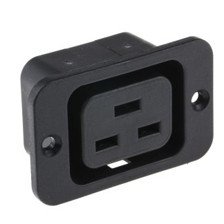 Connettore IEC C19 Schurter Femmina, 16A, 250 V, Montaggio a pannello