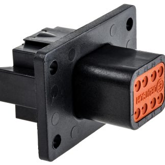 Connettore automotive Deutsch, Femmina, 13A, 8 vie, Montaggio a pannello