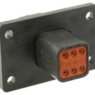 Connettore automotive Deutsch, Femmina, 13A, 6 vie, Montaggio a pannello