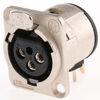 Connettore XLR Neutrik Femmina a 3 poli, Montaggio PCB