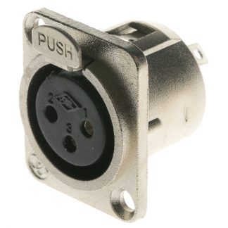 Connettore XLR RS PRO Femmina a 3 poli, Montaggio a pannello