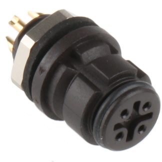 Connettore circolare binder, femmina, serie 620, Subminiatura, 4 poli, Montaggio a pannello