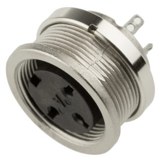 Connettore DIN Amphenol Industrial, serie C 091 A, 3 poli, Femmina, IP40, 4A, 300 V, DIN 41524
