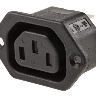 Connettore IEC C13 Bulgin Femmina, 10A, 250 V, fusibili, Montaggio a pannello