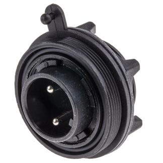 Connettore circolare Bulgin, maschio, serie Standard Buccaneer, Standard, 2 poli, Montaggio a pannello