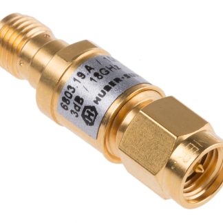 Attenuatore RF Huber+Suhner 50Ω, da Da connettore maschio SMA a connettore femmina, attenuazione 3dB, frequenza
