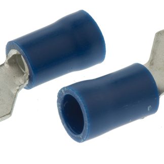 Capocorda a forcella a crimpare RS PRO, perno M6, 1.5mm² - 2.5mm², Blu