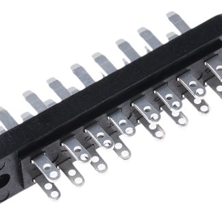 Connettore DIN 41612 Telegartner serie J000 Maschio, 16 vie, 2 file, a Saldare, 8A