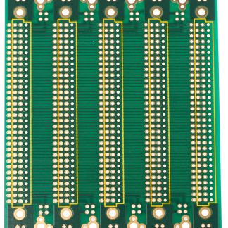Backplane DIN 41612 Eurocard 96 vie FR4 doppia faccia 18.8HP With 20.32mm Connector Pitch