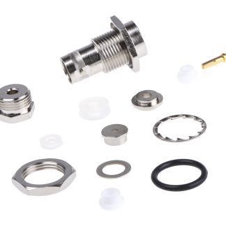 Connettore coassiale Ad angolo diritto Telegartner, Femmina, 75Ω, Montaggio a pannello