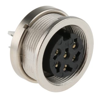 Connettore circolare binder, femmina, serie 680, M16, 6 poli, Montaggio a pannello