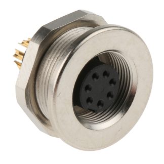 Connettore circolare binder, femmina, serie 712, M9, 7 poli, Montaggio a pannello