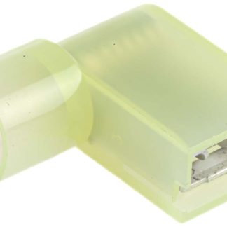 Capocorda Faston a crimpare RS PRO, 6.35 x 0.8mm, 4mm² - 6mm², Giallo Protetto