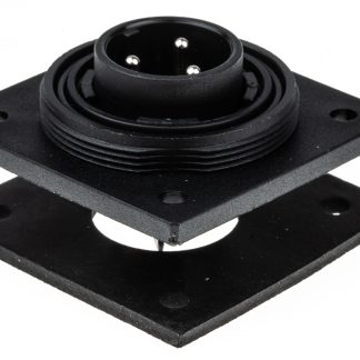 Connettore circolare Bulgin, maschio, serie Standard Buccaneer, Standard, 3 poli, montaggio su flangia