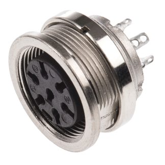 Connettore DIN Amphenol Industrial, serie C 091 D, 7 poli, Femmina, IP67, 5A, 300 V c.a./c.c.