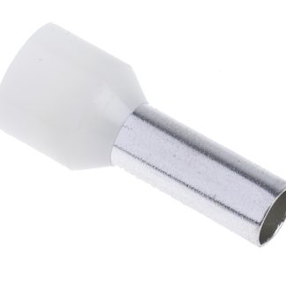 Boccola a crimpare RS PRO, Isolato, Avorio, lunghezza pin 12mm, filo max 10mm², 8AWG
