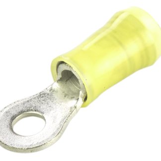 Terminale ad occhiello TE Connectivity Isolato, Ø perno M4, dimens. max filo 6.6mm², 10AWG, Giallo