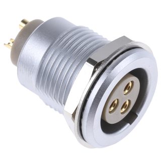 Connettore circolare LEMO, femmina, serie 2B, 3 poli, Montaggio a pannello