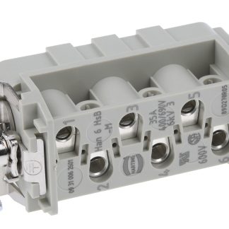 Inserto connettore HARTING, Maschio, serie Han HSB, 35A, 7 vie