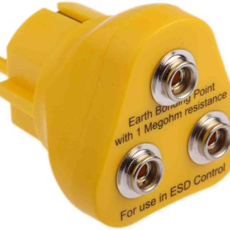 Connettore maschio di messa a terra ESD Vermason, 3 bottoni 10mm, spina tipo F - DE