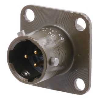 Connettore circolare MIL Femmina Souriau Sunbank by Eaton, Ad angolo diritto, 3 poli, Maschio, Montaggio a pannello