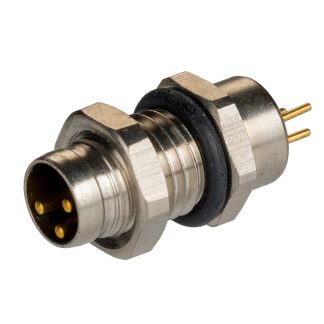 Connettore circolare RS PRO, maschio, M8, 3 poli, Montaggio a pannello