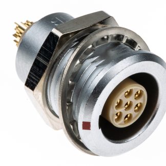 Connettore circolare LEMO, femmina, serie 1B, 7 poli, Montaggio a pannello