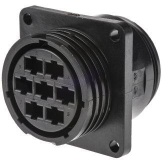 Connettore circolare TE Connectivity, femmina, serie CPC Series 3, Standard, 7 poli, Montaggio a pannello