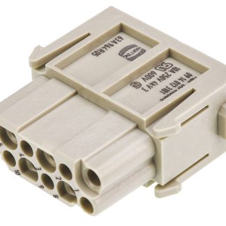 Connettore di potenza per impieghi pesanti femmina serie Han-Modular, 12 vie 2 file, 10A, 250 V
