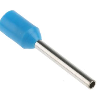 Boccola a crimpare RS PRO, Isolato, Blu, lunghezza pin 12mm, filo max 18mm², 18AWG