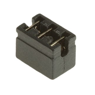 Ponticello RS PRO Femmina Diritto, Nero, 3 vie, passo 2.54mm