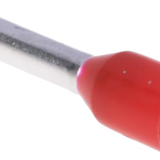 Boccola a crimpare Schneider Electric, Isolato, Rosso, lunghezza pin 8.2mm, filo max 1mm², 18AWG