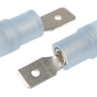 Capocorda a linguetta a crimpare RS PRO, 0.5 x 4.75mm, 1.5mm² - 2.5mm², Blu Non protetto