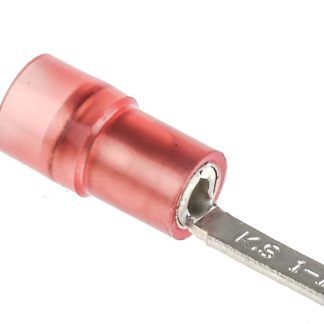 Terminale a lama a crimpare No RS PRO, lama 10mm, 0.5mm² - 1.5mm², Rosso Non protetto