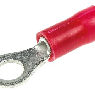 Terminale ad occhiello TE Connectivity Isolato, Ø perno 4mm, dimens. max filo 1.65mm², 16AWG, Rosso