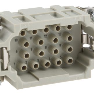 Inserto connettore HARTING, Maschio, serie Han EE, 16A, 18 vie