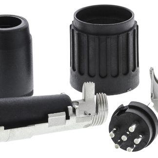 Connettore DIN Amphenol Industrial, serie C 091 B, 6 poli, Maschio, 5A, 300 V c.a.