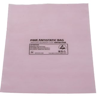 Sacchetto antistatico RS PRO 152mm x 229mm x 0.075mm, col. Rosa, 100 pz.