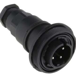 Connettore circolare Bulgin, maschio, serie Standard Buccaneer, Standard, 4 poli, montaggio In linea