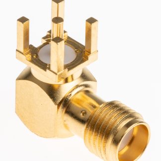 Connettore coassiale Angolo destro Radiall, Femmina, 50Ω, Montaggio PCB