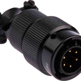 Connettore circolare MIL Amphenol Limited, Ad angolo diritto, 6 poli, Maschio, Montaggio su cavo