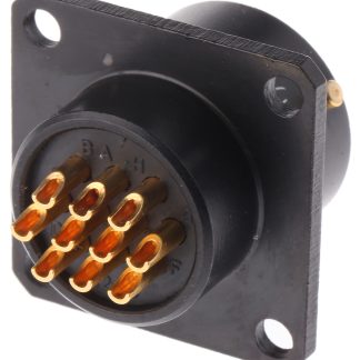 Connettore circolare MIL Amphenol Limited, Ad angolo diritto, 10 poli, Maschio, Montaggio a pannello