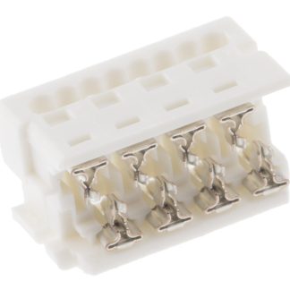 Connettore IDC Molex Femmina, 8 vie, 2 file, passo 1.27mm, Montaggio su cavo