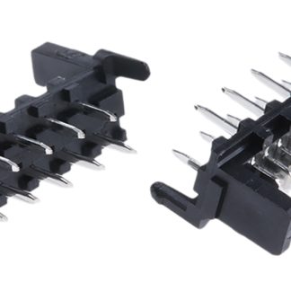 Connettore IDC Molex Maschio, 10 vie, passo 1.27mm, Montaggio con foro passante