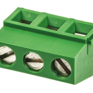 Morsettiera per circuito stampato TE Connectivity a 3 vie, 1 fila, passo 5mm, Montaggio con foro passante