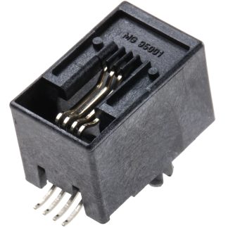 Connettore RJ11 Femmina Molex Cat3, 4P4C vie, Montaggio superficiale