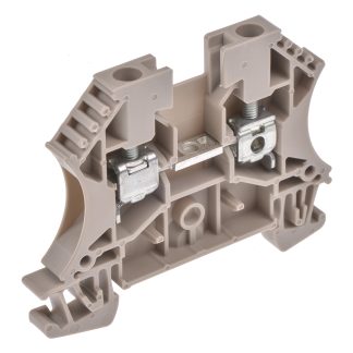 Morsettiera per guida DIN Weidmuller, Beige scuro, livello Singolo, 24A