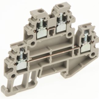 Morsettiera per guida DIN Weidmuller, Beige scuro, livello Doppio, 16A