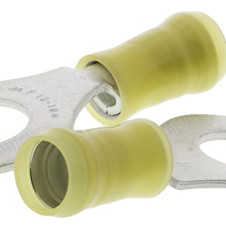 Terminale ad occhiello TE Connectivity Isolato, Ø perno M10, dimens. max filo 6.6mm², 10AWG, Giallo